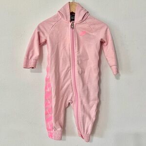 Nike full zip coverall hooded romper